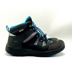 KEEN Hikeport WP Hiking Shoes Black/Blue Jewel Women's US 6 Waterproof